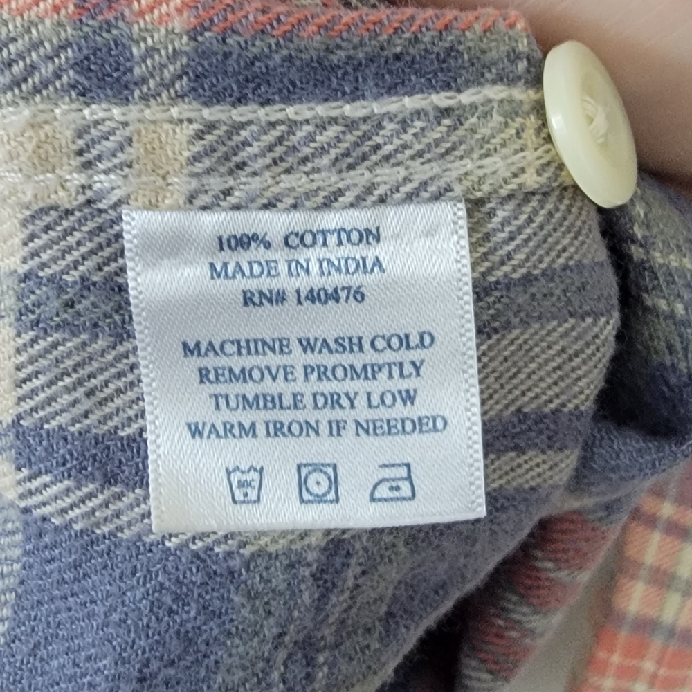 Faherty Classic Spring Lightweight Plaid Button U… - image 5